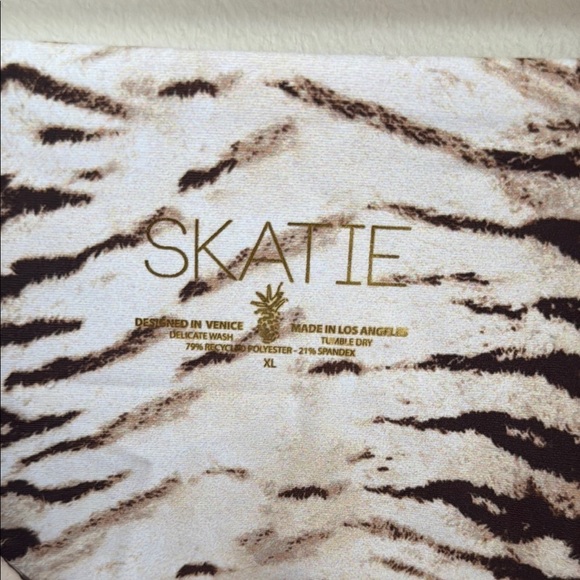 Skatie Tiger Animal Print Bikini Bottoms - Picture 4 of 5